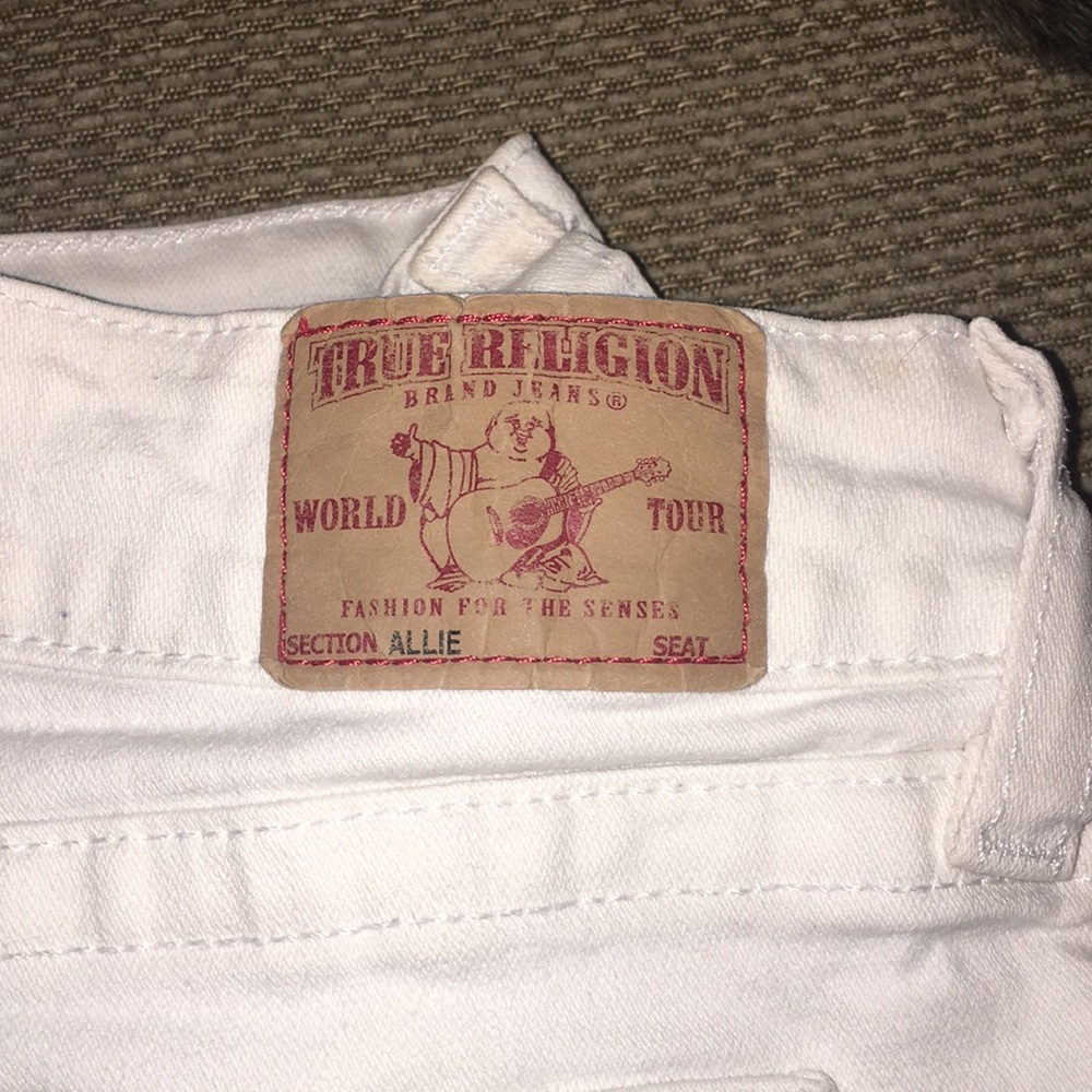 True religion denim shorts